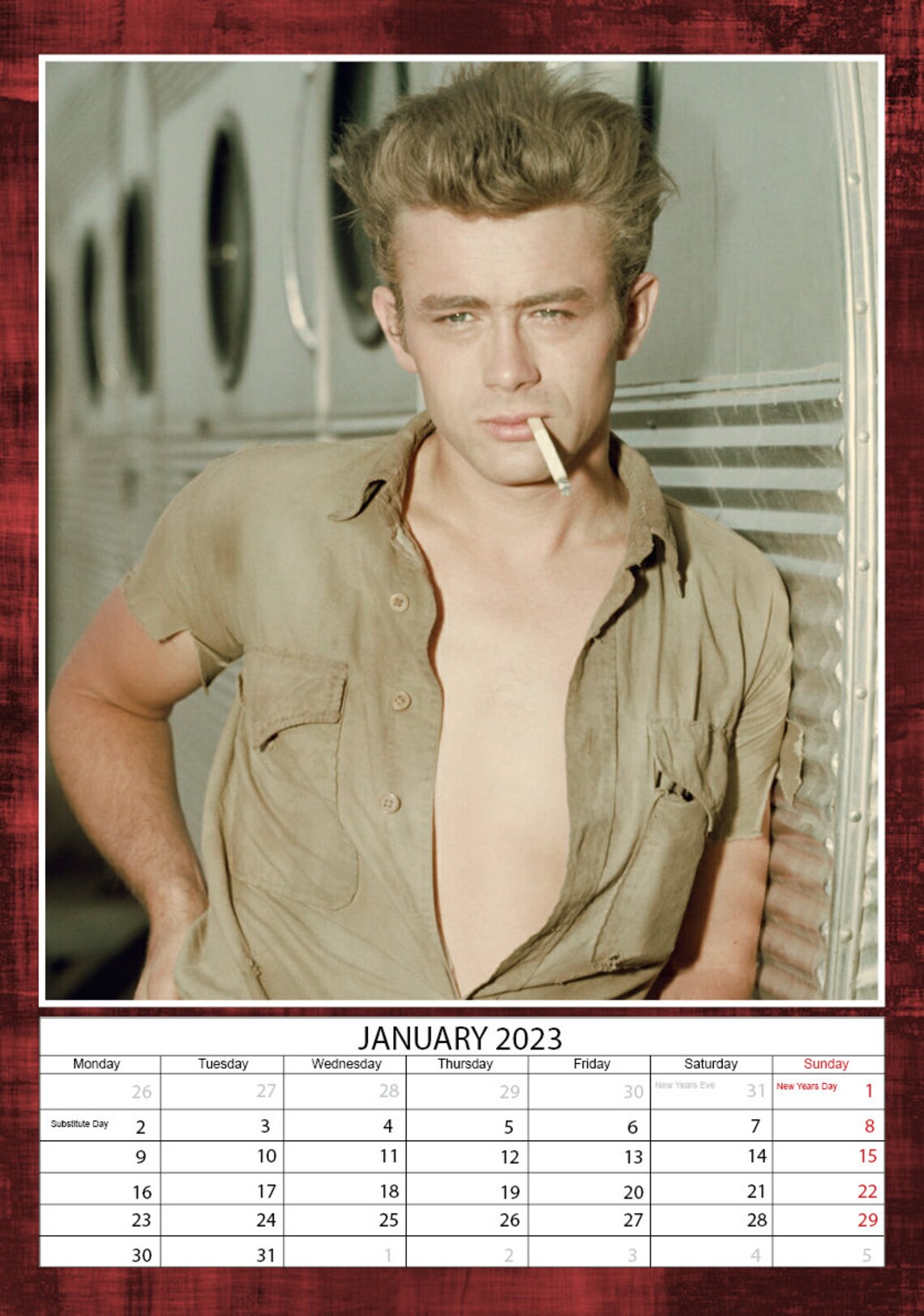 James Dean Calendar 2023 - Etsy