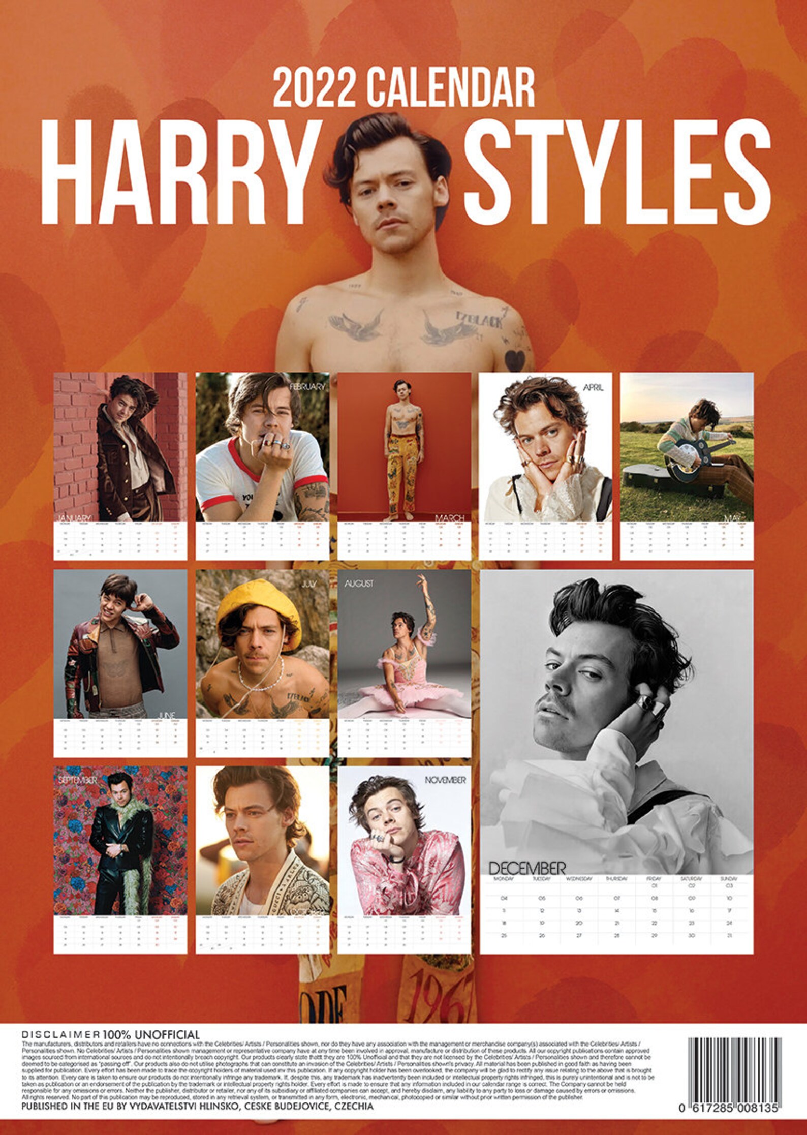 Harry Styles Calendar 2025 V2 Etsy Hong Kong
