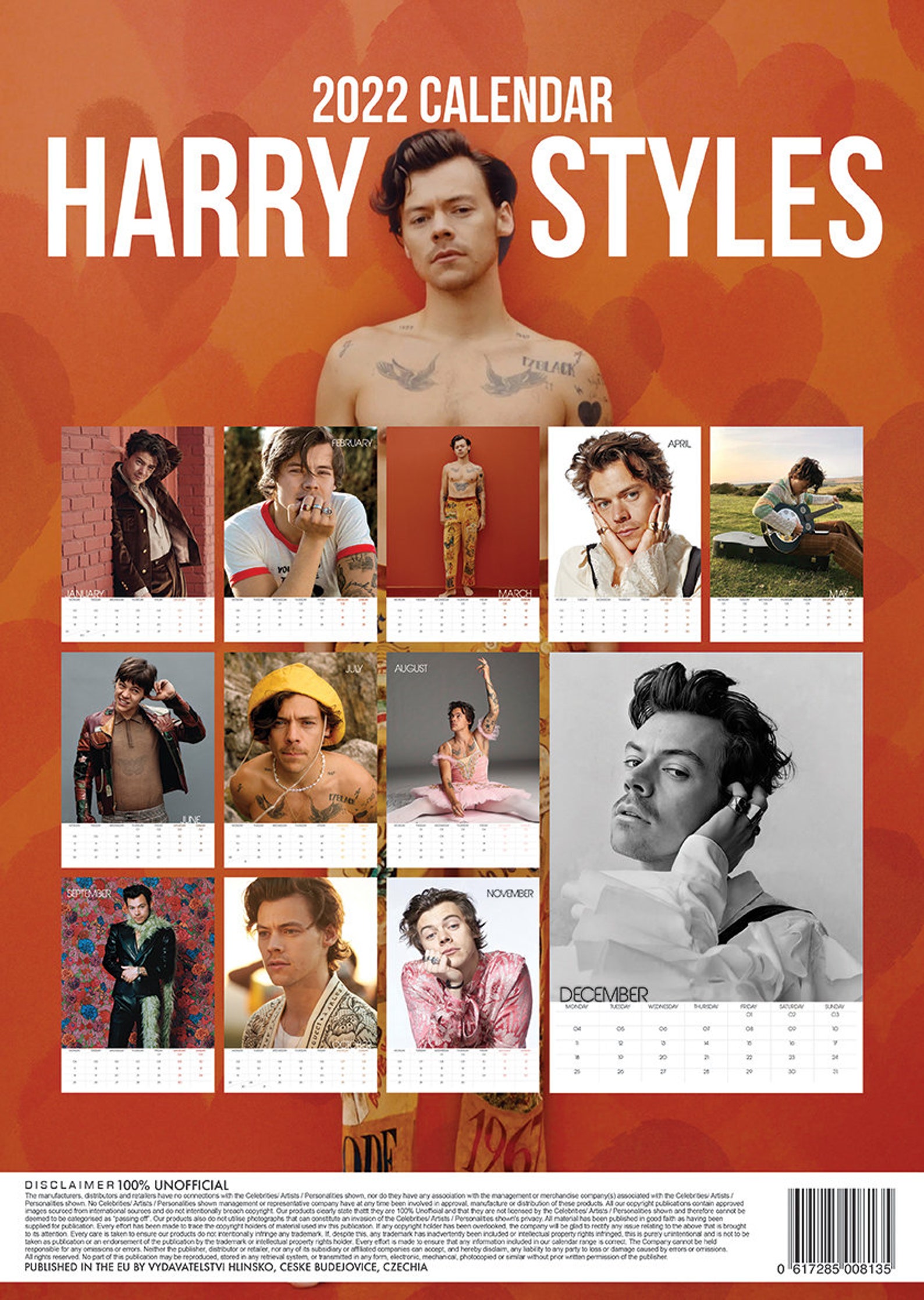 Harry Styles Calendar 2023 Customize And Print