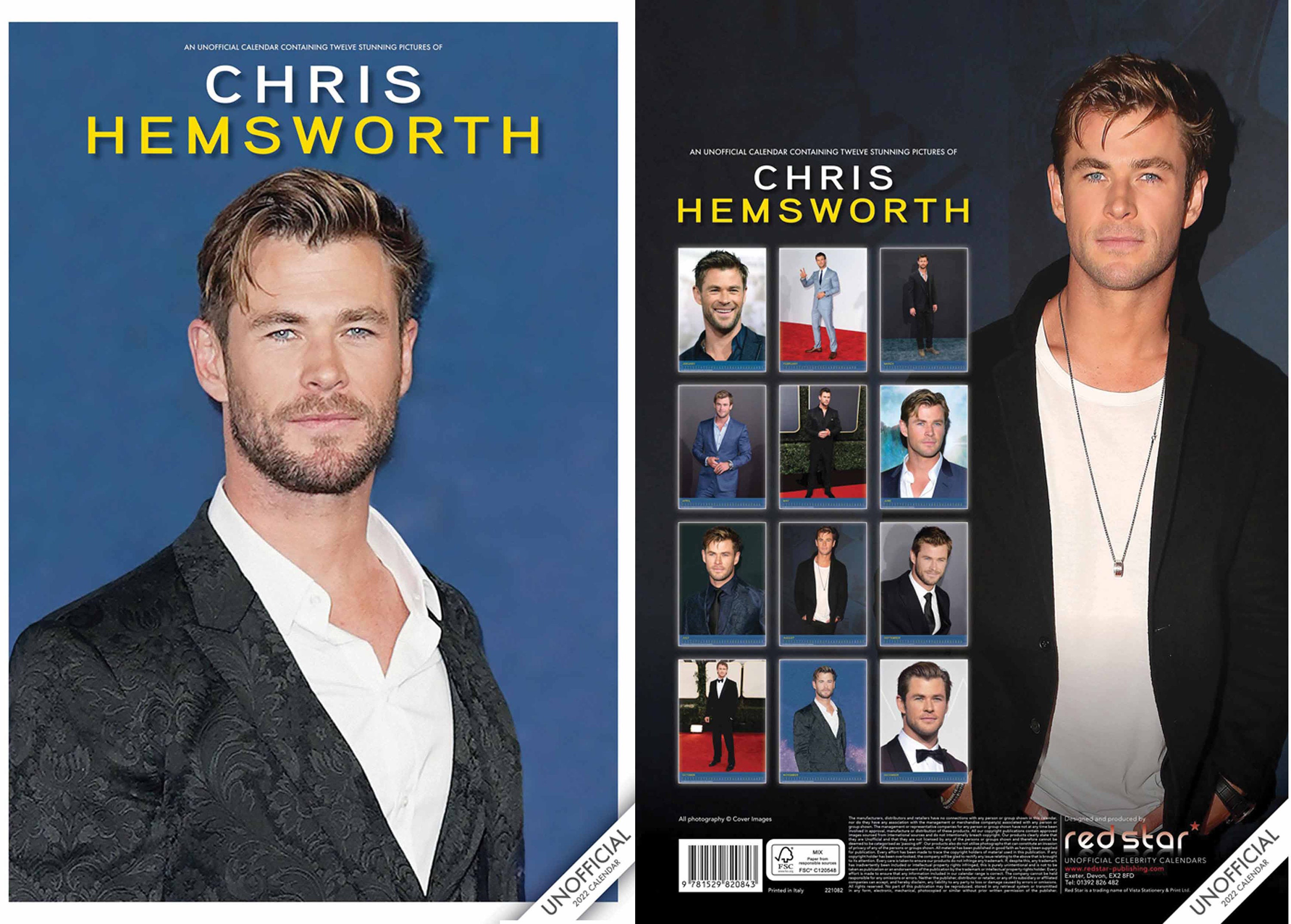 Chris Hemsworth Poster Calendar 2021 