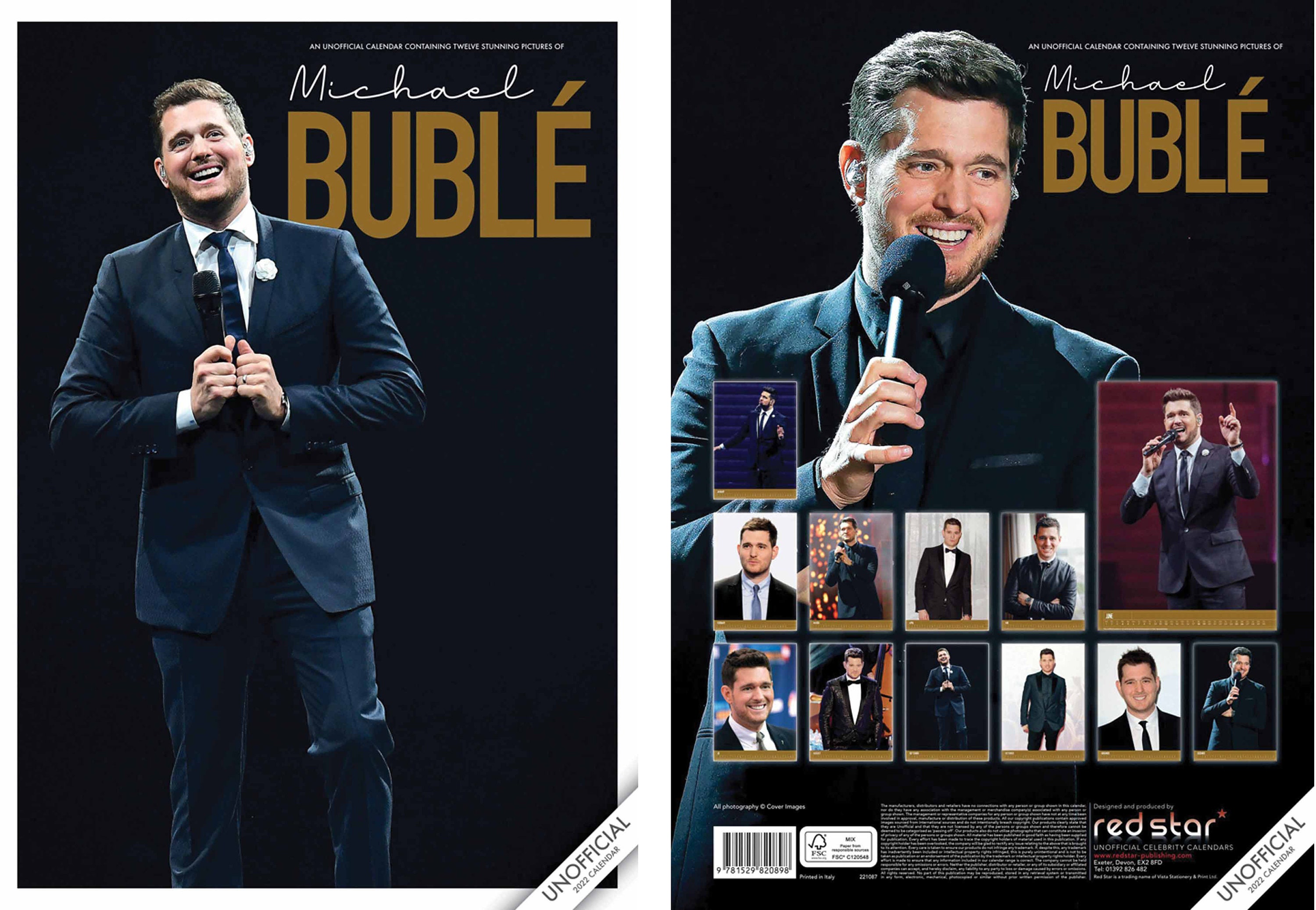 Michael Buble 2022 Calendar Michael Buble Calendar 2022 | Etsy Australia