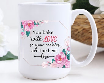 Cute Thoughtful Father's Day Gift From Wife, 15 Oz Coffee Mug, Funny Sayings Baking Mug, Gift For Birthdays, Anniversaries, Dad Chef Mug