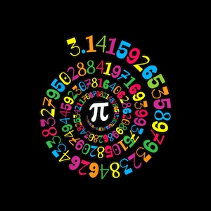 Wszystkiego najlepszego z okazji Dnia Liczby Pi 3.14 Prezent dla nauczyciela matematyki Spiral Pi Day PNG