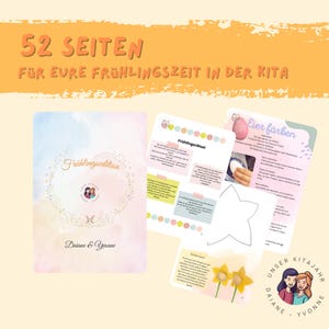 Frühling in der Kita| Ostern | Vatertag | Muttertag | Vorlagen zum Drucken | Ideen und Inspo |