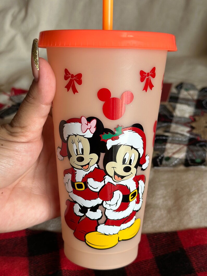 MINNIE & MICKEY MOUSE Coloring Changing Cup Minnie and Mickey - Etsy