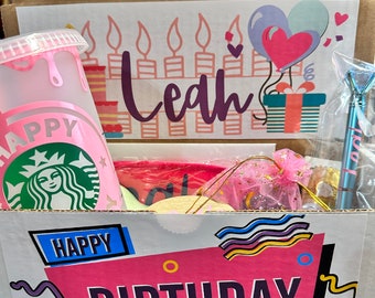 Personalized Birthday Gift Box- Gifts for her- Birthday presents