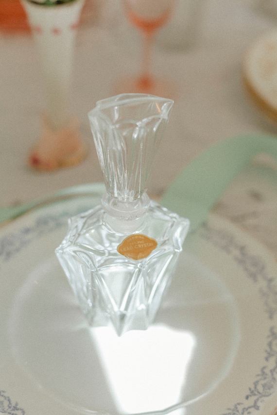 Vintage Crystal Perfume Bottle - image 1