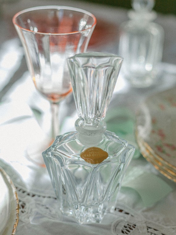 Vintage Crystal Perfume Bottle - image 5