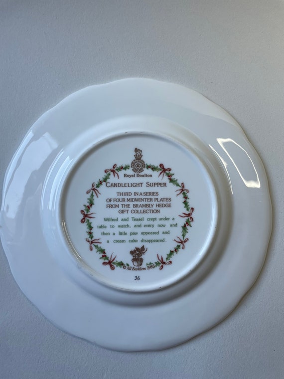 ロイヤルドルトン ブランブリーヘッジ CANDLELIGHT SUPPER Brambly Hedge - 