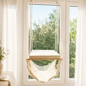 Cat Window Perch, Cat hammock, Cat shelves, Cat tree, Cat tower, Minimalistic pet furniture, 23,6'' (60 cm)/12.3'' (31 cm)