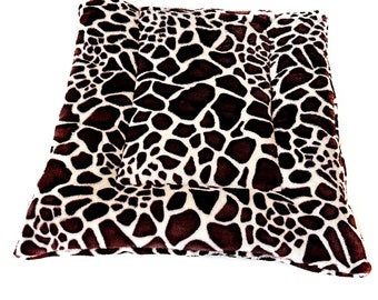 Fleece kattenmand 'Giraffe', verwijderbaar kattenkruid/valeriaan, leuke kattenmatten, kattenspeelkleed