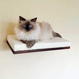 Cat shelves, ITALIAN WALNUT, 4 SIZES, 4 Colors, Cat bed, Cat wall furniture