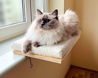 Cat Window Perch, Cat shelves, Cat hammock, Cat window hammock, 4 SIZES, Modern cat furniture