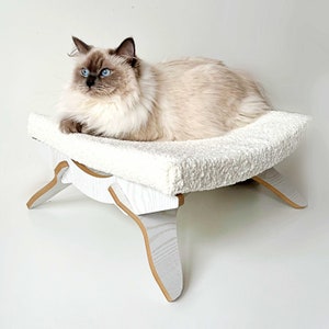 Hamac pour chat, Lit pour chat, Perchoir pour chat, Meubles modernes pour chat, 17 pouces/17 pouces/9 pouces