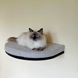 Cat shelves, ITALIAN WALNUT, 3 Colors, Cat bed, Cat wall furniture