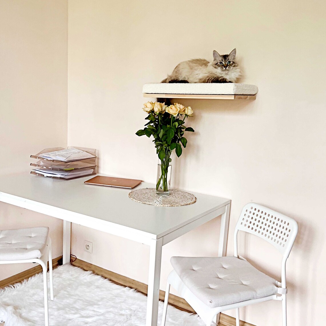 Soft Cat Wall Shelf Cat Bed Minimalistic Pet Furniture Etsy