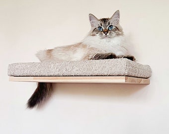 Cat shelves, 4 SIZES, 4 COLORS, Cappuccino cat bed, Cat wall furniture