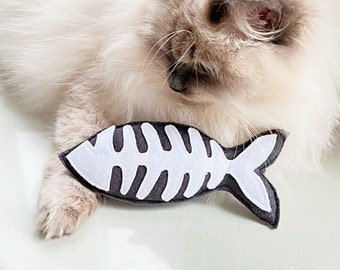 Felt catnip toy Fish, Food cat toy