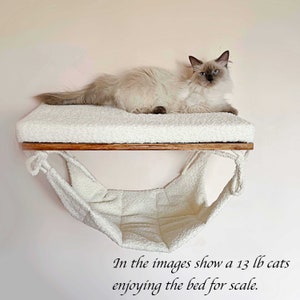 Cat shelves ''Dark walnut'',  Cat hammock, Cat bed, Cat wall furniture