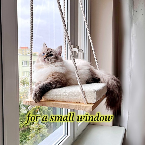 Window Perch voor een klein raam Cat hangmat Cat window Etsy Nederland