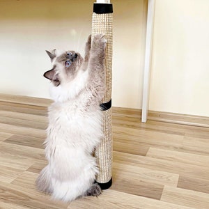 Cat scratching post, Modern  cat furniture,  24,5&#39;&#39; (62cm) x 10&#39;&#39;(26cm)