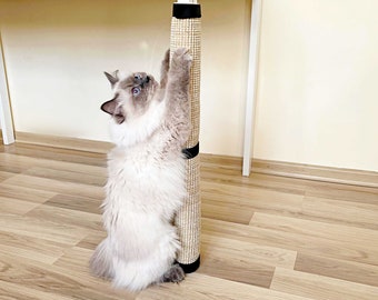 Cat scratching post, Modern  cat furniture,  24,5'' (62cm) x 10''(26cm)