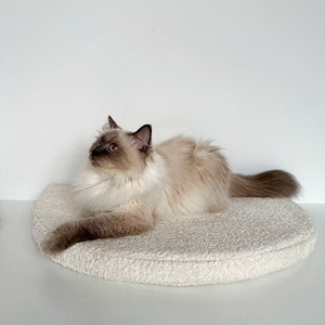 Cojín de repuesto para estante para gatos con velcro, Linda cama para gatos, Funda extraíble y lavable, Estantes para gatos