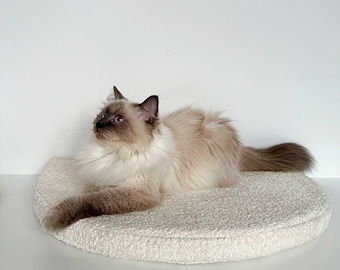 Katzenregal Ersatzkissen mit Klettverschluss, süßes Katzenbett, abnehmbarer und waschbarer Bezug, Katzenregale