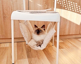 Cute cat bed, Cat Hammock, Hanging cat bed, Super Soft Washable Pet Hammock