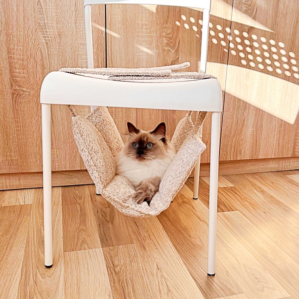 Cute cat bed, Cat Hammock, Hanging cat bed, Super Soft Washable Pet Hammock