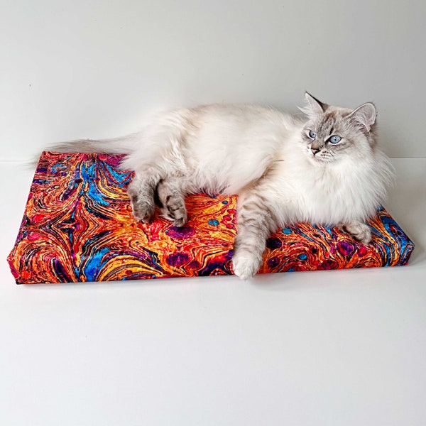 Soft cat window bed, Cute cat bed, Mattress for dog and cat, Minimalistic pet furniture