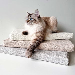 Cojín de repuesto para estante para gatos con velcro, Linda cama para gatos, Funda extraíble y lavable, Estantes para gatos