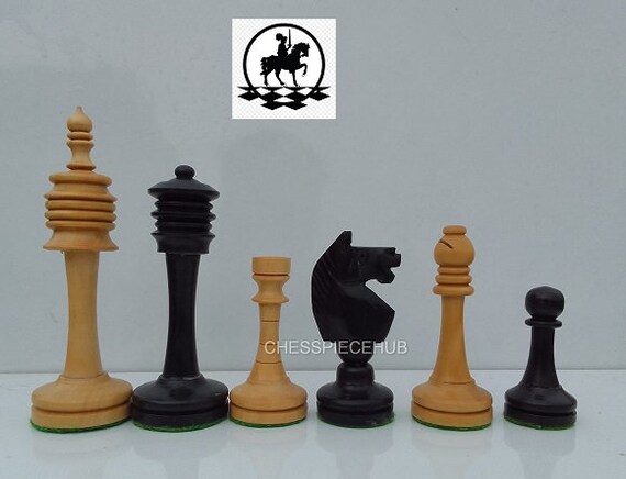 Combo of The Old Vintage English Staunton Series Chess Pieces in