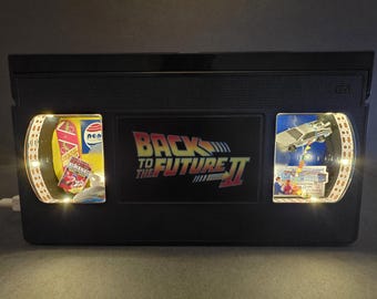 Back to the Future part 2 light up VHS diorama lamp
