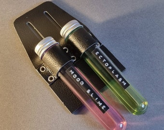 Ghostbusters belt holster with slime samples