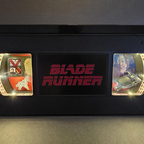 Blade Runner light up VHS diorama lamp