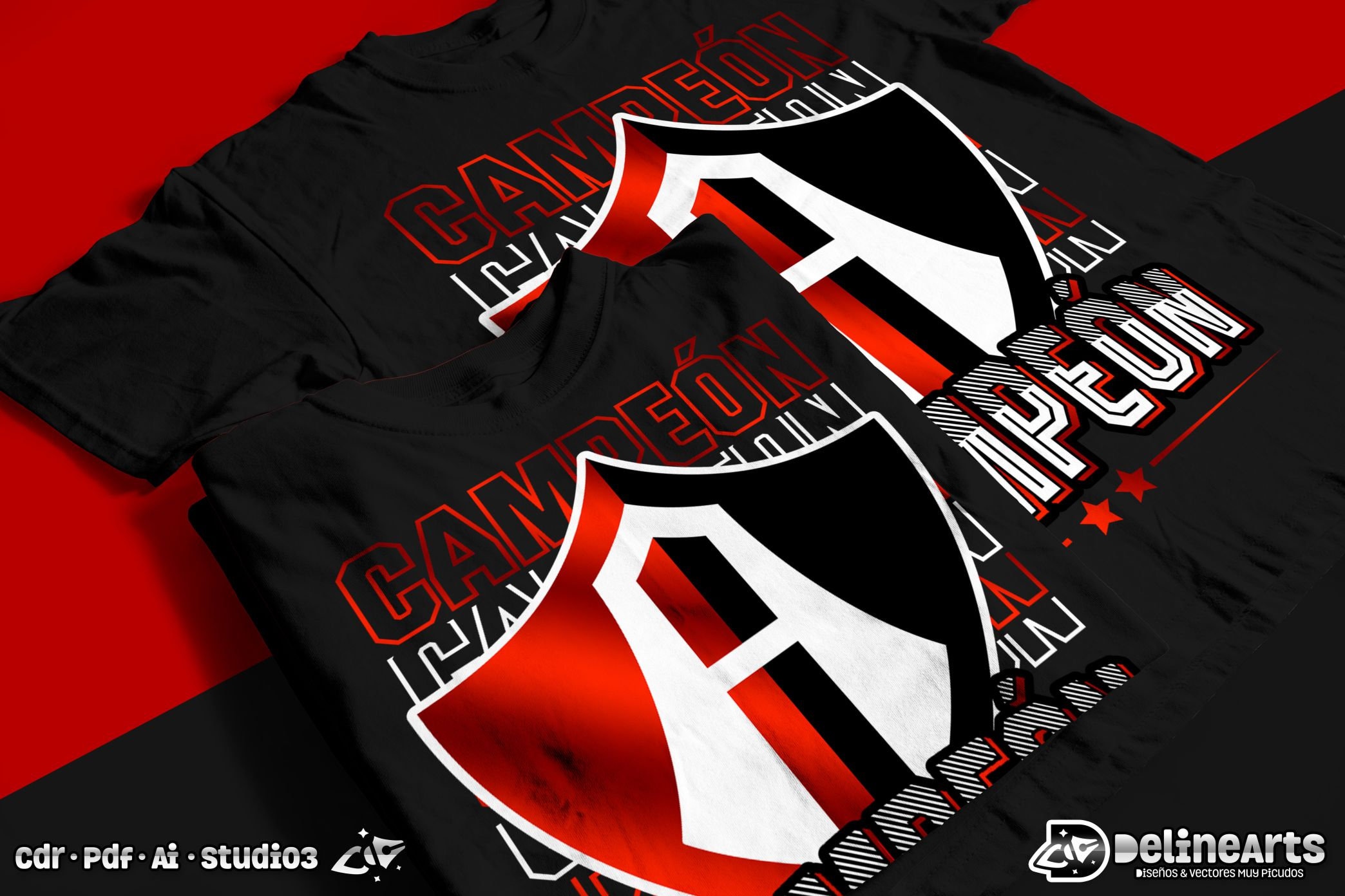 Atlas FC Campeón SVG Cdr Ai pdf studio3 | Etsy España