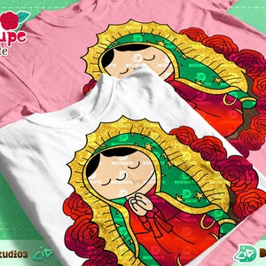 Vector Virgen de Guadalupe Svg, Cdr, ai, pdf, studio3 y png.