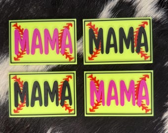 Softball Mama / CUSTOM Patch - 3D Printed Patch