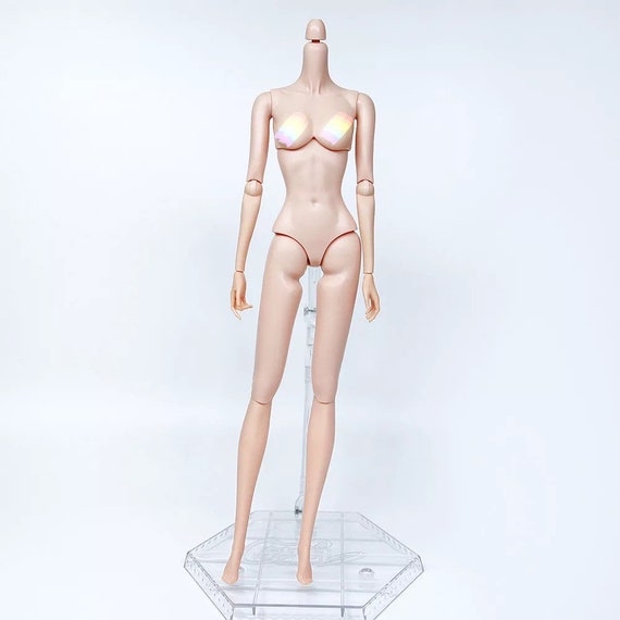 Quality Slim Joints White Skin Movable Doll Body for Barbie FR/IT/PP Heads