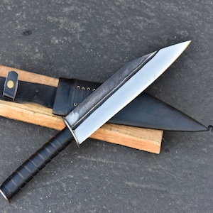 Handmade 12-Inch Trakker Kukri Knife: Forged Leaf Spring Blade
