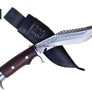 LAST Day Sale 40% OFF--GK&Co.Kukri-Authentic -5&quot; Blade Eagle-khukuri-Hand crafted-Gurkha Knife-Kitchen knife--Full tang-Tempered-Sharpen