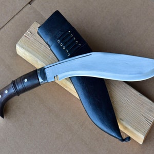 LAST Day Sale 40% OFF--GK&Co. Kukri Authetic-12&quot; beast hand Forged Gurkha-khukuri-Handmade in Nepal-5160 spring-Balance tempered-Fulltang