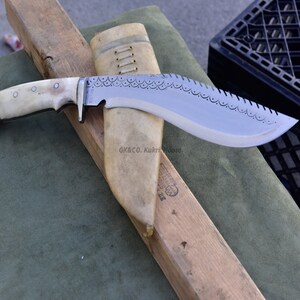 LAST Day Sale 40% OFF--GK&Co.Kukri-Authentic -10 inches Blade American Eagle -Gurkha knife-khukuri-Handmade -full tang knife-fixed Blade-