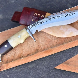 LAST Day Sale 40% OFF--GK&Co.Kukri-Authentic -5&quot; Blade Eagle-khukuri-Hand crafted-Gurkha Knife-Kitchen knife--Full tang-Tempered-Sharpen