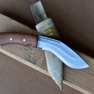 OSTATNI DZIEŃ WYPRZEDAŻY 40% ZNIŻKI--GK&Co.Kukri-Autentyczny--6&quot; Gurkha Working-khukuri-Ręcznie robiony nóż roboczy-wykończony-pełny trzpień-wytrzymały-stal węglowa