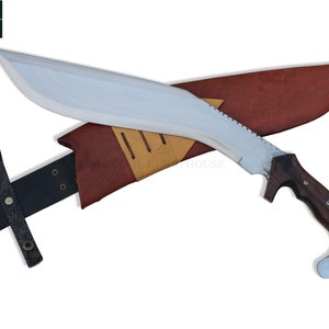 LAST Day Sale 40% OFF-GK&Co.Kukri Authentic-13" Hand forged machete-Tempered-sharpen-Ready to use-Handmade khukuri from Nepal-semi polished