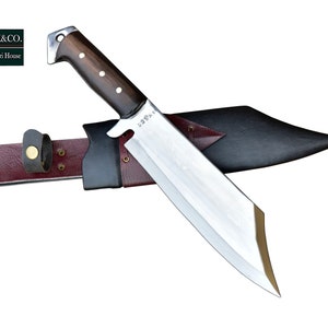 LAST Day Sale 40% Off-GK&Co.Kukri-Authentic-10" GK Mukti Fishing Survival Bushing Bowie-khukuri-Handmade Gurkha knife-full tang-fixed Blade