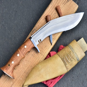 LAST Day Sale 40% OFF--GK&Co. Kukri House Authentic-8&quot; Blade working Gurkha-khukuri-Handmade-Full tang-Heavy duty-carbon steel- tempered
