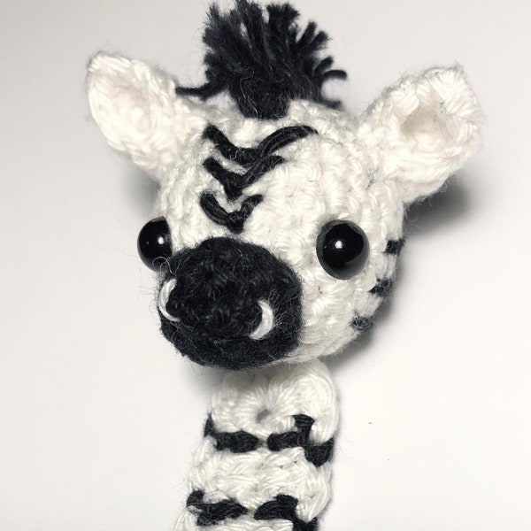 Zebra bookmark crochet pattern